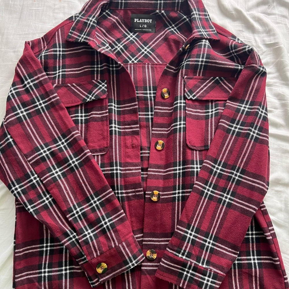 Playboy Red Flannel Shirt
